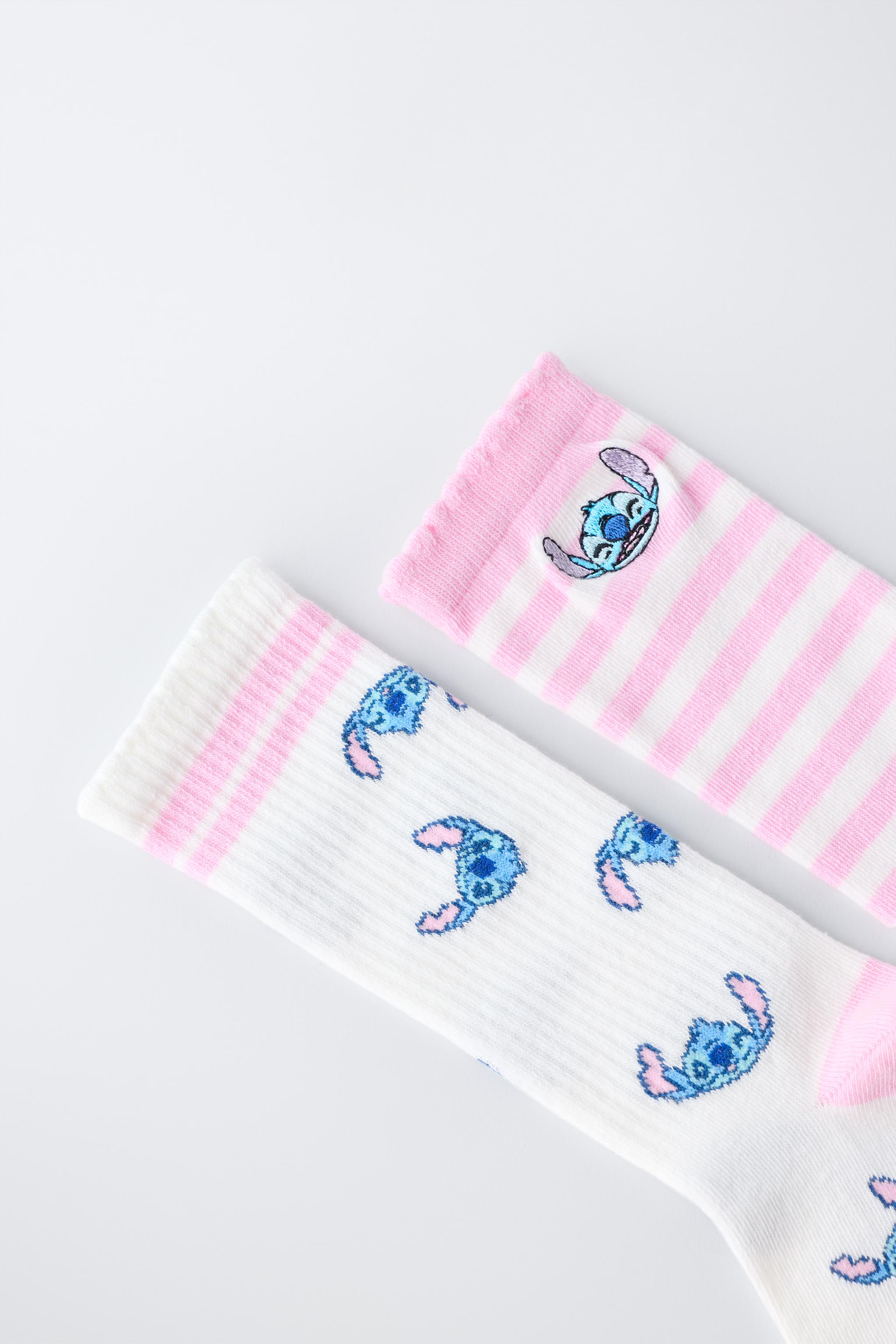 LOT DE DEUX CHAUSSETTES MONTANTES LILO & STITCH © DISNEY